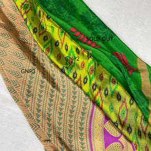 MOHINI Recycled Sari Hair Neck Scarf Square 55cm