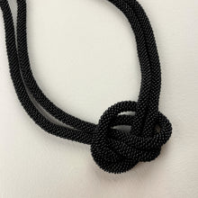 SAKHI Handmade Glass Bead Knot Tube Necklace 55cm