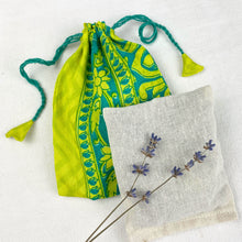 NIRMALA Recycled Sari Fabric Refillable Lavender Bag
