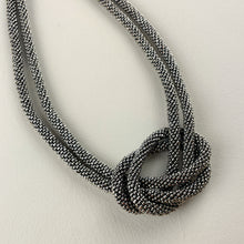 SAKHI Handmade Glass Bead Knot Tube Necklace 55cm