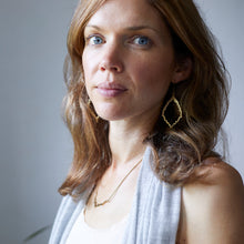 DALLU Handmade Minimalist Brass Metalwork Earrings