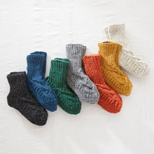 JANA Cable Knit Wool Cosy Lined Slipper Socks