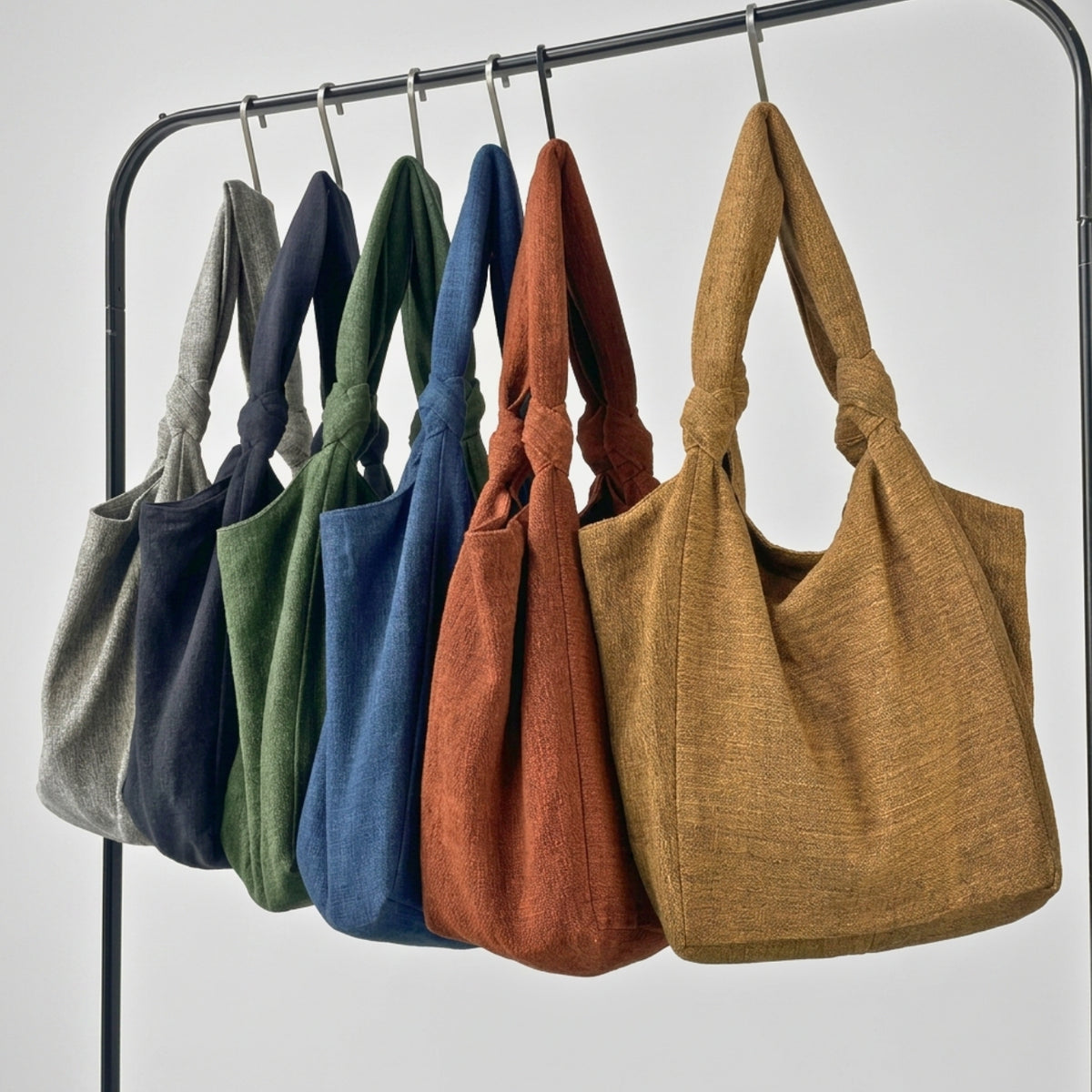 おさる　y.a.r.n. original shoulder bag JOGI Green Shoulder Bag: Ivy Green Cotton Tote – AURA QUE