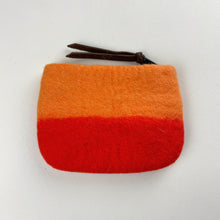 LILA Handmade Felt Ombre Two Tone Zip Purse