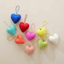 HAIYA Beaded Felt Heart Christmas New Baby Decor
