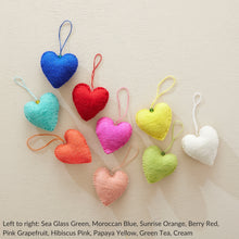 HAIYA Beaded Felt Heart Christmas New Baby Decor