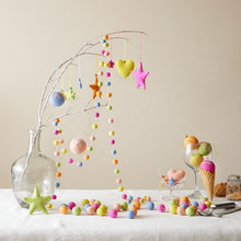 HAIYA Beaded Felt Heart Christmas New Baby Decor