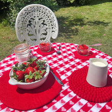 MILDO Handmade Felt Ball Table Mat Trivet