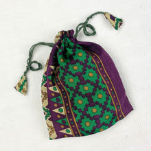 NIRMALA Recycled Sari Fabric Refillable Lavender Bag