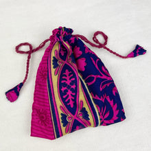 NIRMALA Recycled Sari Fabric Refillable Lavender Bag