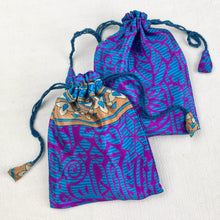 NIRMALA Recycled Sari Fabric Refillable Lavender Bag