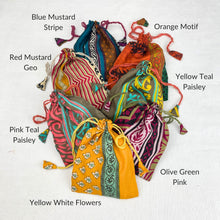 NIRMALA Recycled Sari Fabric Refillable Lavender Bag