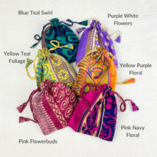 NIRMALA Recycled Sari Fabric Refillable Lavender Bag