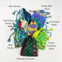 NIRMALA Recycled Sari Fabric Refillable Lavender Bag