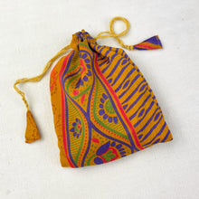 NIRMALA Recycled Sari Fabric Refillable Lavender Bag
