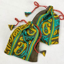 NIRMALA Recycled Sari Fabric Refillable Lavender Bag