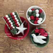 UTSHA Boho Mini Felt Ball Pompom Garland 200cm