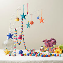 UTSHA Boho Mini Felt Ball Pompom Garland 200cm