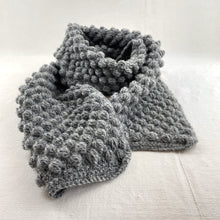 TEJASEE Chunky Oversized Boho Bobble Wool Scarf