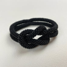 TISHA Handmade Glass Bead Knot Tube Bracelet
