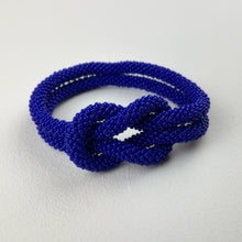 TISHA Handmade Glass Bead Knot Tube Bracelet
