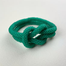 TISHA Handmade Glass Bead Knot Tube Bracelet