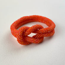 TISHA Handmade Glass Bead Knot Tube Bracelet