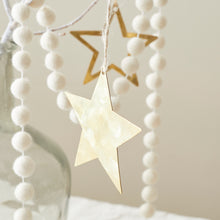 TARRA Brass Star Hanging Christmas Decor 3pc Set