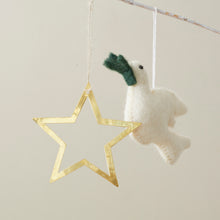 TARRA Brass Star Hanging Christmas Decor 3pc Set