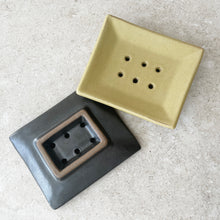 MAATI Handmade Glazed Stoneware Rectangular Soap Dish