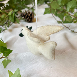 SHAMITA Felt Dove Eco Hanging Christmas Tree Decor