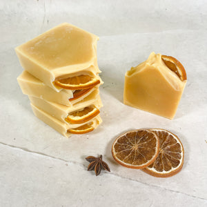 Handcrafted Sweet Orange Vitamin C Brightening Soap Bar