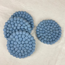 ASIK Handmade Eco Felt Ball Coaster Vase Mat Blueberry