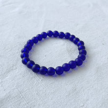 NAILO CLASSIC Eco Recycled Glass Bead Bracelet Cobalt Blue