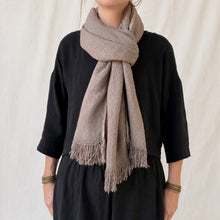 BIBEK Clay Grey Vegan Banana Yarn Scarf