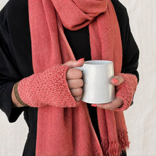 BIBEK Sunset Pink Vegan Banana Yarn Scarf