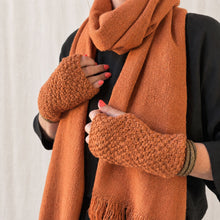 BIBEK Saffron Orange Vegan Banana Yarn Scarf