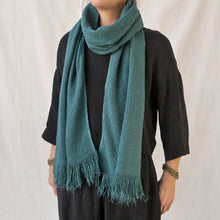 BIBEK Twilight Green Vegan Banana Yarn Scarf