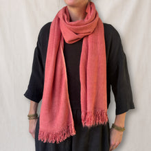BIBEK Sunset Pink Vegan Banana Yarn Scarf