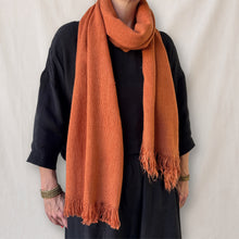 BIBEK Saffron Orange Vegan Banana Yarn Scarf