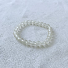 NAILO CLASSIC Eco Recycled Glass Bead Bracelet White