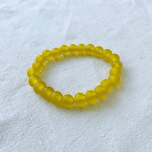 NAILO CLASSIC Eco Recycled Glass Bead Bracelet Papaya Yellow