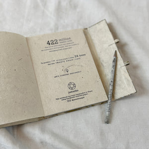 SANGAMARAMAR Recycled Paper Lokta Notebook Pencil Set A5