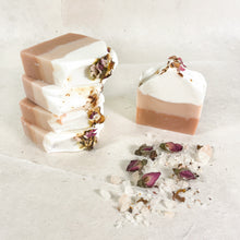 Handcrafted Rose Geranium Patchouli Kaolin Clay Soap Bar