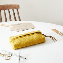 ADESH Small Boxy Felt Pouch Pencil Case Desk Tidy