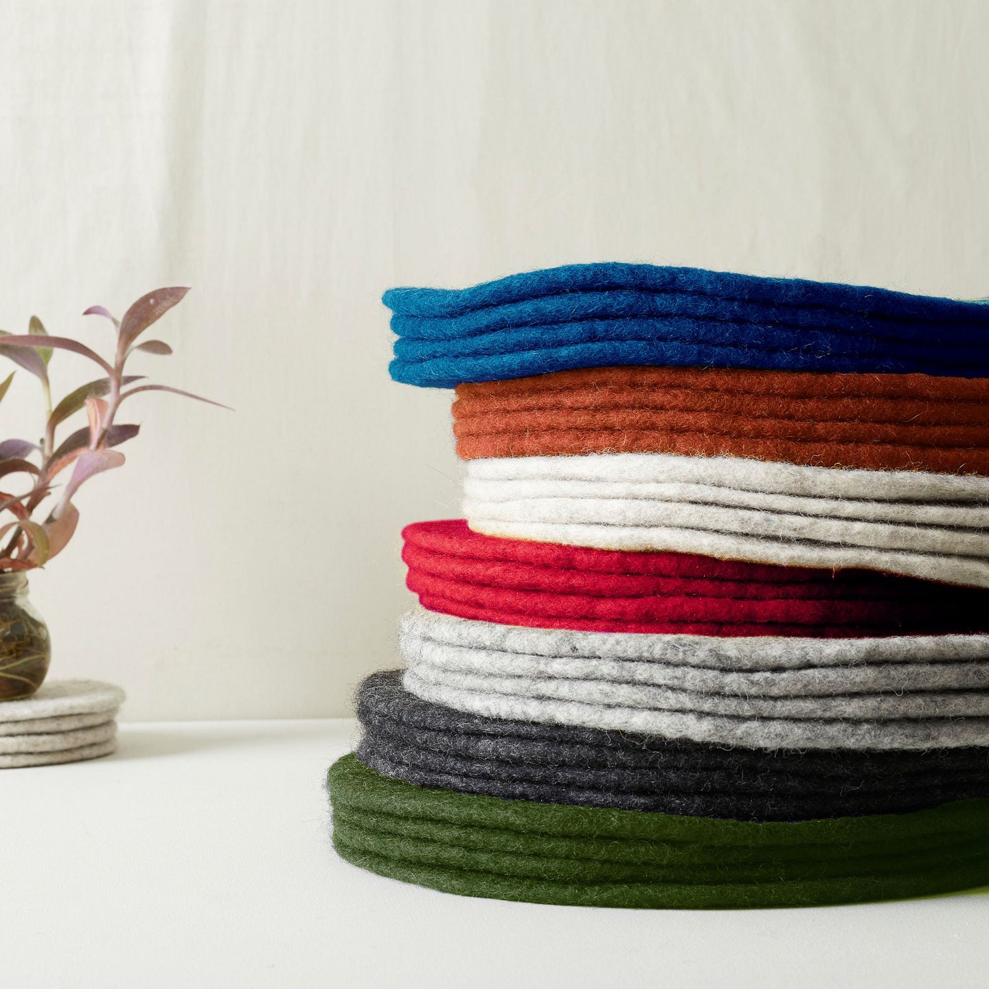 AGNI Handmade Eco Felt Table Mat Placemat 4pc Set