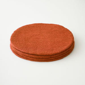 AGNI Handmade Eco Felt Table Mat Placemat 4pc Set