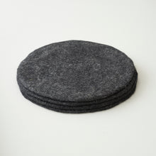 AGNI Handmade Eco Felt Table Mat Placemat 4pc Set Dark Grey