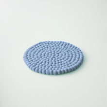 MILDO Handmade Felt Ball Table Mat Trivet Blueberry