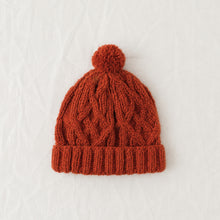 AJAY Orange Wool Bobble Hat